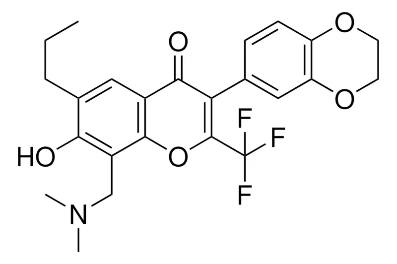 Sigma-Aldrich 3-(2,3-DIHYDRO-1,4-BENZODIOXIN-6-YL)-8-[(DIMETHYLAMINO)METHYL]-7-HYDROXY-6-PROPYL-2-(TRIFLUOROMETHYL)-4H-CHROMEN-4-ONE，AldrichCPR