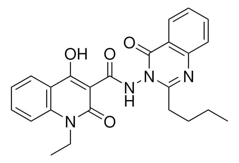 Sigma-Aldrich N-(2-BUTYL-4-OXO-3(4H)-QUINAZOLINYL)-1-ETHYL-4-HYDROXY-2-OXO-1,2-DIHYDRO-3-QUINOLINECARBOXAMIDE,AldrichCPR