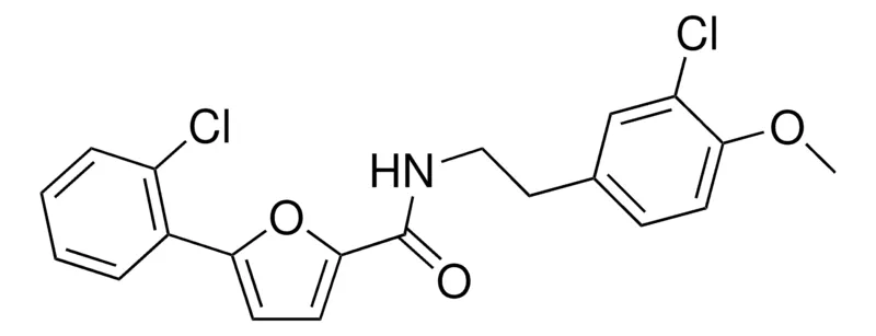 Sigma-Aldrich N-(2-(3-CHLORO-4-METHOXYPHENYL)ETHYL)-5-(2-CHLOROPHENYL)-2-FURAMIDE,AldrichCPR