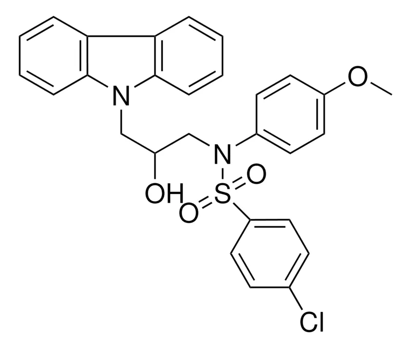Sigma-Aldrich N-(3-CARBAZOL-9-YL-2-HO-PROPYL)-4-CHLORO-N-(4-METHOXY-PHENYL)-BENZENESULFONAMIDE,AldrichCPR