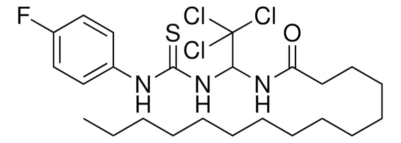 Sigma-Aldrich PENTADECANOIC ACID (2,2,2-TRICHLORO-1-(3-(4-F-PHENYL)-THIOUREIDO)-ETHYL)-AMIDE,AldrichCPR