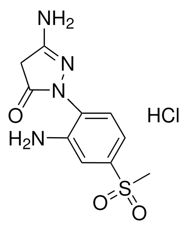 Sigma-Aldrich 3-AMINO-1-(2-AMINO-4-METHYLSULFONYLPHENYL)-2-PYRAZOLIN-5-ONE HYDROCHLORIDE,AldrichCPR