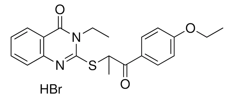 Sigma-Aldrich 2-(2-(4-ETO-PH)-1-ME-2-OXO-ETHYLSULFANYL)-3-ET-3H-QUINAZOLIN-4-ONE, HYDROBROMIDE,AldrichCPR
