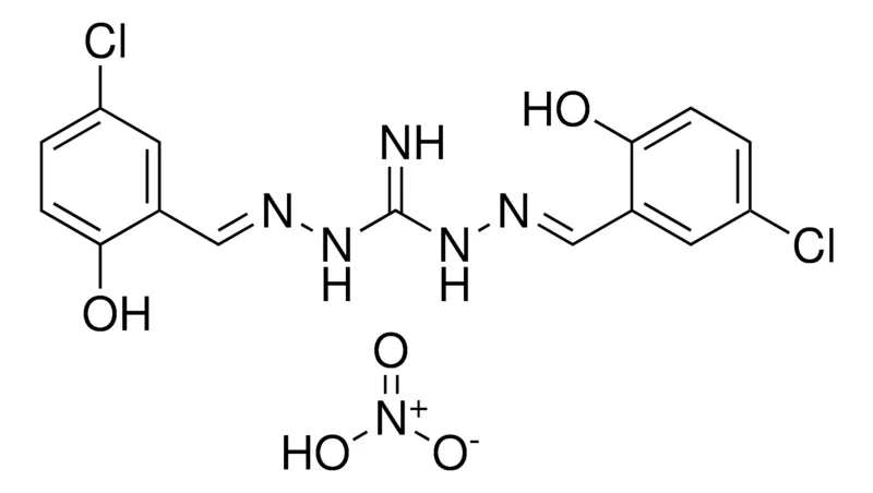 Sigma-Aldrich N',2-BIS(5-CL-2-HYDROXYBENZYLIDENE)HYDRAZINECARBOXIMIDOHYDRAZIDE NITRATE,AldrichCPR