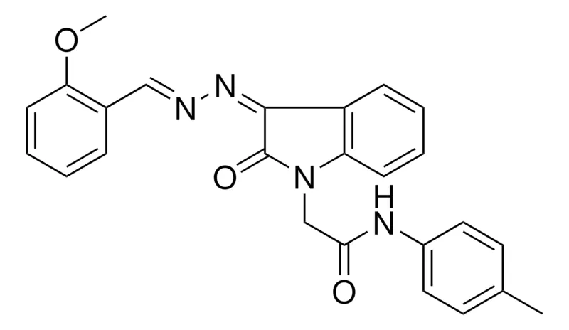 Sigma-Aldrich 2(3-((2-MEO-BENZYLIDENE)-HYDRAZONO)-2-OXO-2,3-2H-INDOL-1-YL)-N-P-TOLYL-ACETAMIDE,AldrichCPR