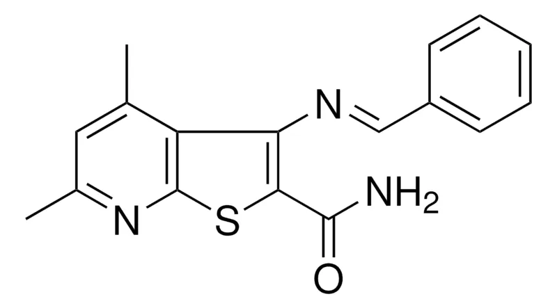 Sigma-Aldrich 3-(BENZYLIDENE-AMINO)-4,6-DIMETHYL-THIENO[2,3-B]PYRIDINE-2-CARBOXYLIC ACID AMIDE，AldrichCPR