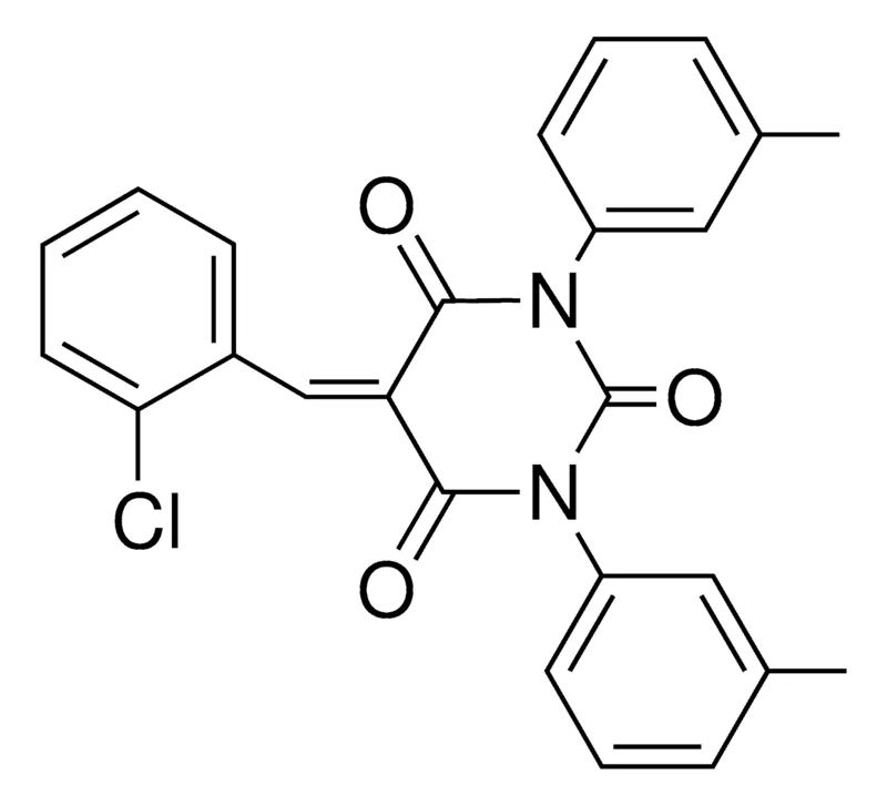 Sigma-Aldrich 5-(2-CHLORO-BENZYLIDENE)-1,3-DI-M-TOLYL-PYRIMIDINE-2,4,6-TRIONE,AldrichCPR
