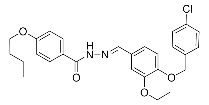 Sigma-Aldrich 4-BUTOXY-N'-(4-((4-CHLOROBENZYL)OXY)-3-ETHOXYBENZYLIDENE)BENZOHYDRAZIDE，AldrichCPR