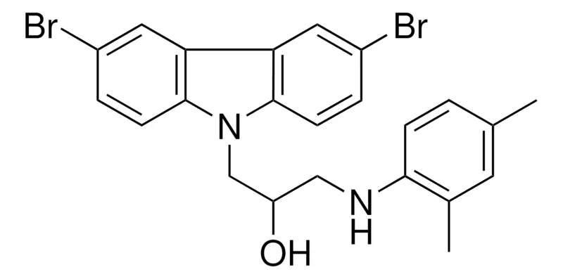 Sigma-Aldrich 1-(3,6-DIBROMO-CARBAZOL-9-YL)-3-(2,4-DIMETHYL-PHENYLAMINO)-PROPAN-2-OL,AldrichCPR