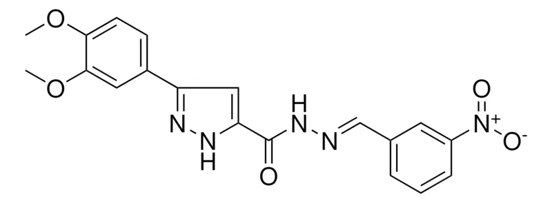 Sigma-Aldrich 5-(3,4-DI-MEO-PH)-2H-PYRAZOLE-3-CARBOXYLIC ACID (3-NITRO-BENZYLIDENE)-HYDRAZIDE，AldrichCPR
