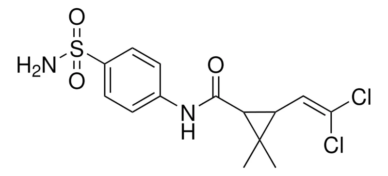 Sigma-Aldrich 3-(2,2-DI-CL-VINYL)-2,2-DI-ME-CYCLOPROPANECARBOXYLIC ACID (4-SULFAMOYL-PH)-AMIDE,AldrichCPR