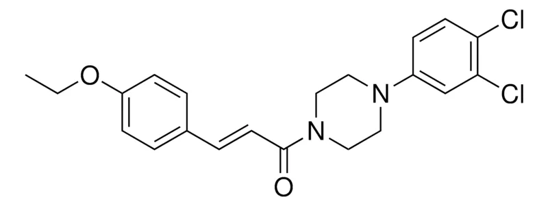 Sigma-Aldrich 1-(4-(3,4-DICHLORO-PHENYL)-PIPERAZIN-1-YL)-3-(4-ETHOXY-PHENYL)-PROPENONE,AldrichCPR