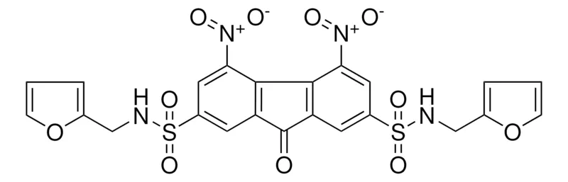 Sigma-Aldrich 4,5-DINITRO-9-OXO-9H-FLUORENE-2,7-DISULFONIC ACID BIS-((FURAN-2-YLMETHYL)-AMIDE),AldrichCPR