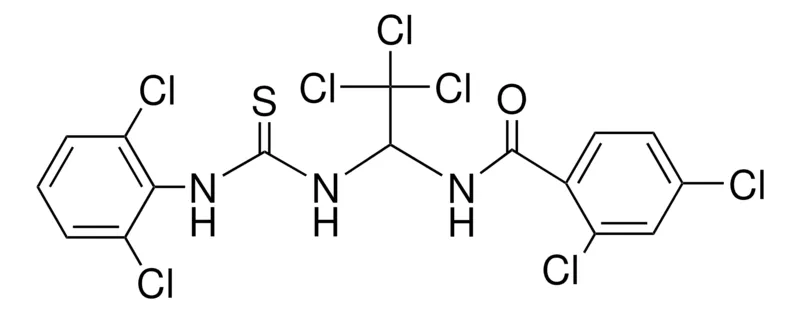 Sigma-Aldrich 2,4-DICHLORO-N-(2,2,2-TRICHLORO-1-(3-(2,6-DICHLORO-PH)-THIOUREIDO)-ET)-BENZAMIDE,AldrichCPR