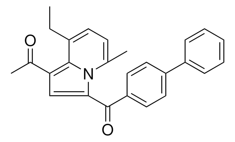 Sigma-Aldrich 1-(3-((1,1'-BIPHENYL)-4-YLCARBONYL)-8-ETHYL-5-METHYL-1-INDOLIZINYL)ETHANONE,AldrichCPR