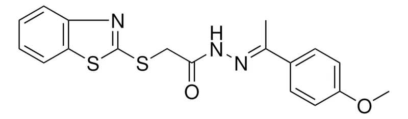Sigma-Aldrich 2-(BENZOTHIAZOL-2-YLSULFANYL)-ACETIC ACID (1-(4-MEO-PH)-ETHYLIDENE)-HYDRAZIDE,AldrichCPR