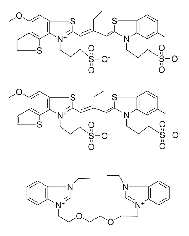 Sigma-Aldrich 3-ETHYL-1-(2-{2-[2-(3-ETHYL-3H-BENZIMIDAZOL-1-IUM-1-YL)ETHOXY]ETHOXY}ETHYL)-3H-BENZIMIDAZOL-1-IUM BIS[3-((2Z)-2-{(2E)-2-ETHYL-3-[5-METHOXY-1-(3-SULFONATOPROPYL)THIENO[2,3-E][1,3]BENZOTHIAZOL-1-IUM-2-YL]-2-PROPENYLIDENE}-5-METHYL-1,3-BENZOTHIAZOL-3-YL)-1-PROPANESULFONATE]，AldrichCPR