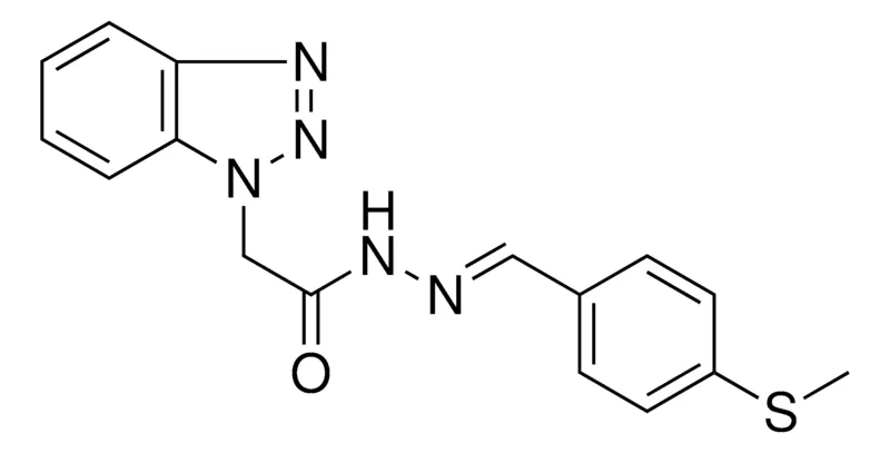 Sigma-Aldrich 2-BENZOTRIAZOL-1-YL-ACETIC ACID (4-METHYLSULFANYL-BENZYLIDENE)-HYDRAZIDE,AldrichCPR