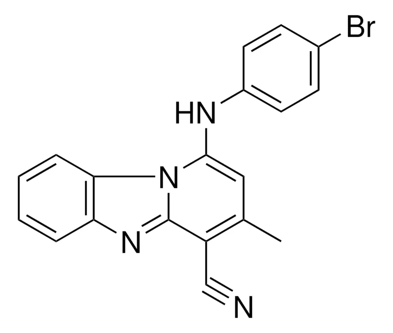Sigma-Aldrich 1-(4-BROMO-PHENYLAMINO)-3-METHYL-BENZO(4,5)IMIDAZO(1,2-A)PYRIDINE-4-CARBONITRILE,AldrichCPR