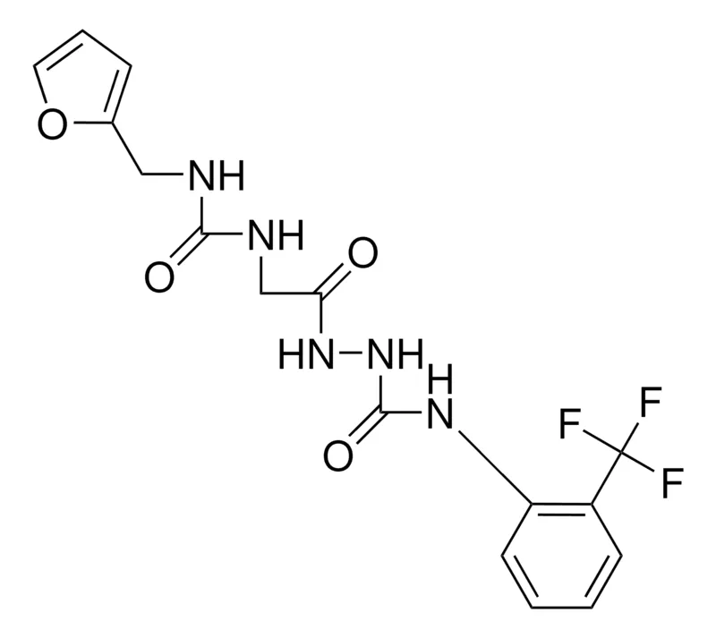 Sigma-Aldrich 2-(FURFURYLUREIDO)ACETIC N2-(N-(2-(TRIFLUOROMETHYL)PHENYL)CARBAMOYL)HYDRAZIDE，AldrichCPR