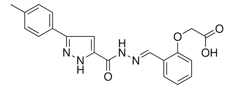 Sigma-Aldrich (2-((5-P-TOLYL-2H-PYRAZOLE-3-CARBONYL)-HYDRAZONOMETHYL)-PHENOXY)-ACETIC ACID,AldrichCPR