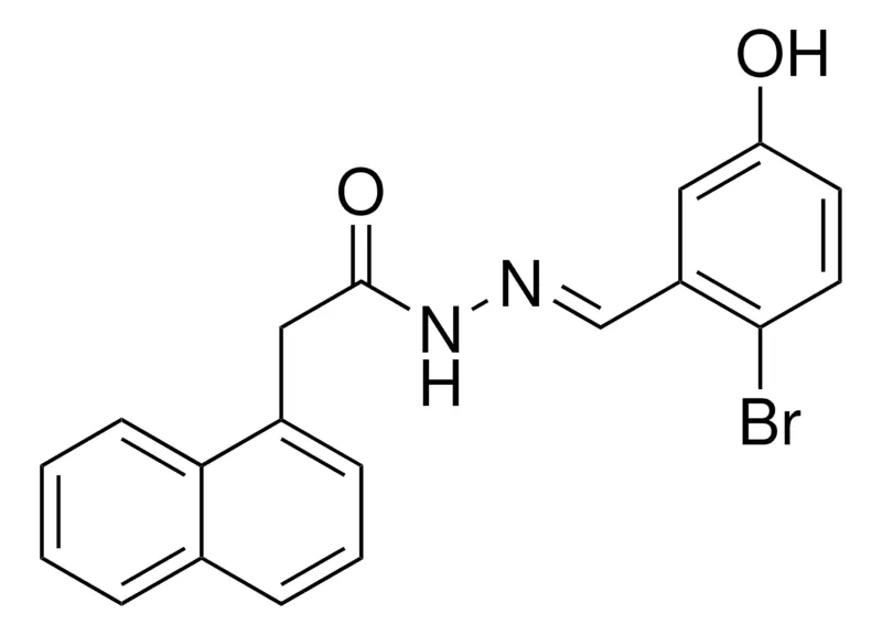 Sigma-Aldrich 2-NAPHTHALEN-1-YL-ACETIC ACID (2-BROMO-5-HYDROXY-BENZYLIDENE)-HYDRAZIDE,AldrichCPR