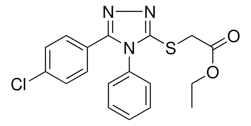 Sigma-Aldrich (5-(4-CL-PH)-4-PHENYL-4H-(1,2,4)TRIAZOL-3-YLSULFANYL)-ACETIC ACID ETHYL ESTER,AldrichCPR