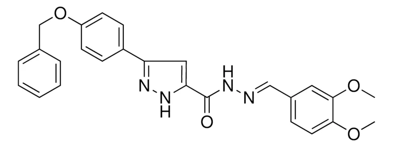 Sigma-Aldrich 5(4-BENZYLOXY-PH)2H-PYRAZOLE-3-CARBOXYLIC ACID (3,4-DI-MEO-BENZYLIDENE)HYDRAZIDE,AldrichCPR
