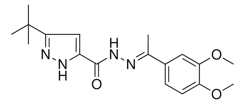 Sigma-Aldrich 5-TERT-BUTYL-2H-PYRAZOLE-3-CARBOXYLIC ACID (1(3,4-DI-MEO-PH)ETHYLIDENE)HYDRAZIDE,AldrichCPR
