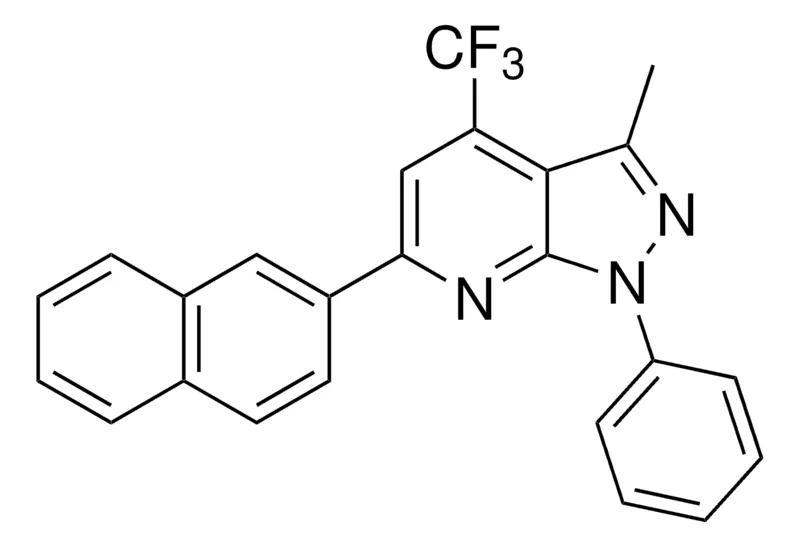 Sigma-Aldrich 3-METHYL-6-(2-NAPHTHYL)-1-PHENYL-4-(TRIFLUOROMETHYL)-1H-PYRAZOLO(3,4-B)PYRIDINE,AldrichCPR