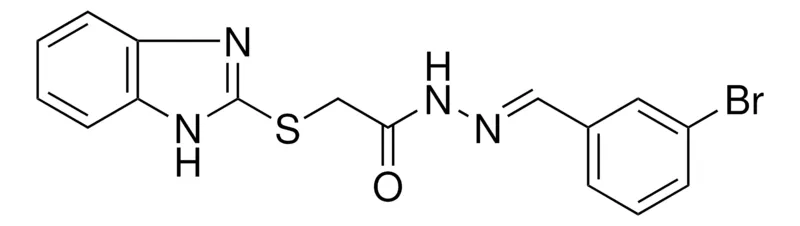 Sigma-Aldrich 2-(1H-BENZOIMIDAZOL-2-YLSULFANYL)-ACETIC ACID (3-BROMO-BENZYLIDENE)-HYDRAZIDE，AldrichCPR