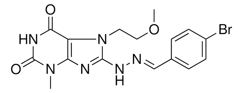 Sigma-Aldrich 8-(N'-(4-BR-BENZYLIDENE)-HYDRAZINO)-7-(2-MEO-ET)-3-ME-3,7-2H-PURINE-2,6-DIONE,AldrichCPR