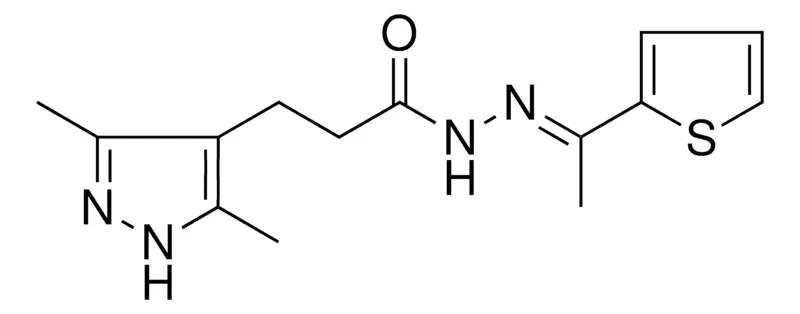 Sigma-Aldrich 3(3,5-DI-ME-1H-PYRAZOL-4-YL)PROPIONIC ACID (1-THIOPHEN-2-YL-ETHYLIDENE)HYDRAZIDE，AldrichCPR