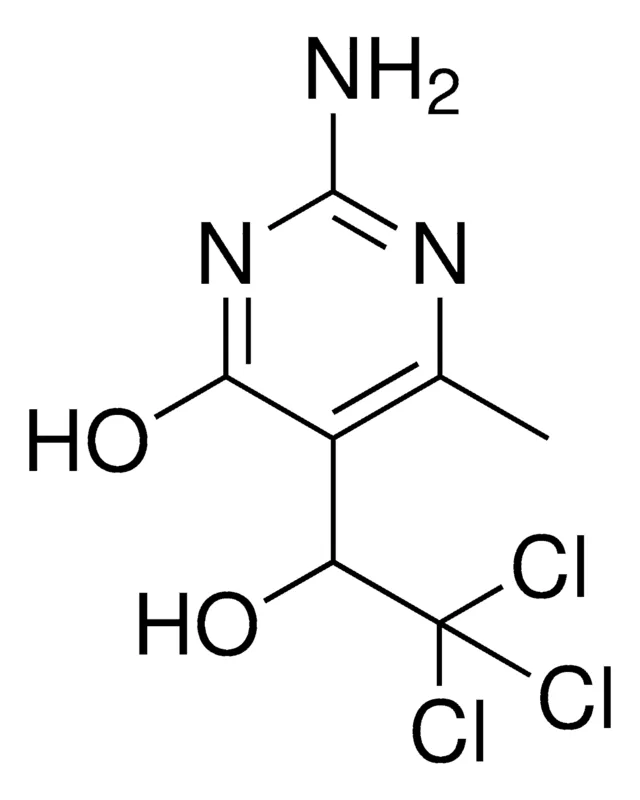 Sigma-Aldrich 2-AMINO-6-HYDROXY-5-((1-HYDROXY-2,2,2-TRICHLORO)ETHYL)-4-METHYLPYRIMIDINE,AldrichCPR