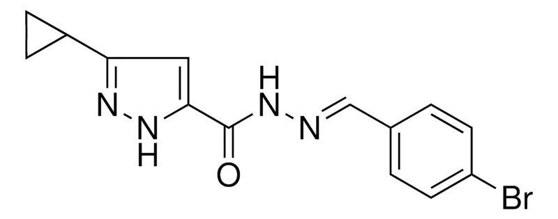 Sigma-Aldrich 5-CYCLOPROPYL-2H-PYRAZOLE-3-CARBOXYLIC ACID (4-BROMO-BENZYLIDENE)-HYDRAZIDE，AldrichCPR