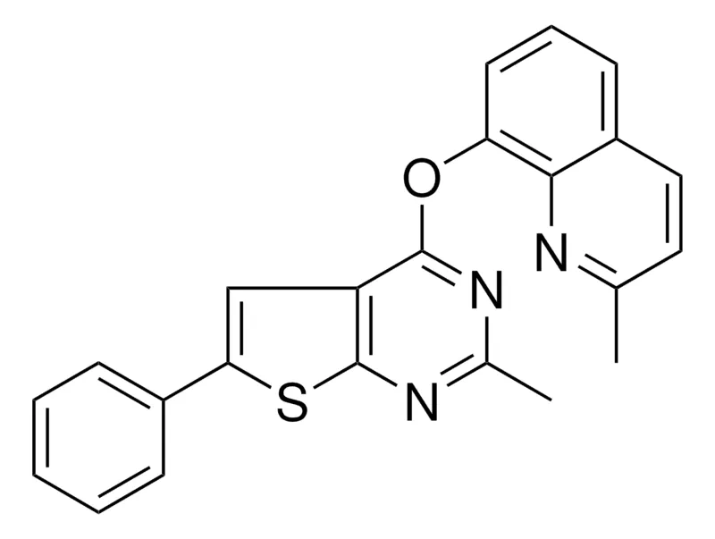 Sigma-Aldrich 2-METHYL-8-((2-METHYL-6-PHENYLTHIENO(2,3-D)PYRIMIDIN-4-YL)OXY)QUINOLINE,AldrichCPR