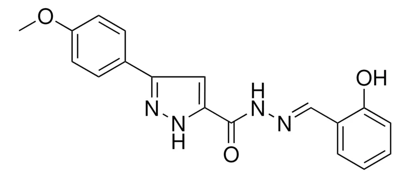 Sigma-Aldrich 5-(4-MEO-PHENYL)-2H-PYRAZOLE-3-CARBOXYLIC ACID (2-HYDROXY-BENZYLIDENE)-HYDRAZIDE，AldrichCPR