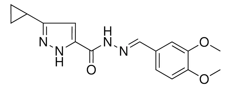 Sigma-Aldrich 5-CYCLOPROPYL-2H-PYRAZOLE-3-CARBOXYLIC ACID (3,4-DIMETHOXY-BENZYLIDENE)HYDRAZIDE,AldrichCPR