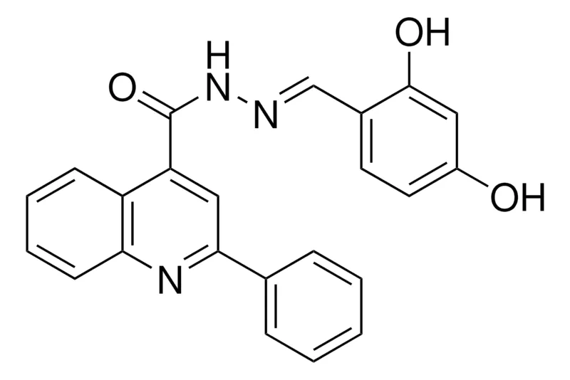 Sigma-Aldrich 2-PHENYL-QUINOLINE-4-CARBOXYLIC ACID (2,4-DIHYDROXY-BENZYLIDENE)-HYDRAZIDE,AldrichCPR