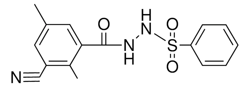 Sigma-Aldrich N'-(3-CYANO-2,5-DIMETHYLBENZOYL)BENZENESULFONOHYDRAZIDE,AldrichCPR