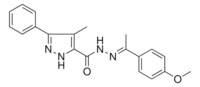 Sigma-Aldrich 4-ME-5-PH-2H-PYRAZOLE-3-CARBOXYLIC ACID (1-(4-MEO-PHENYL)-ETHYLIDENE)-HYDRAZIDE,AldrichCPR