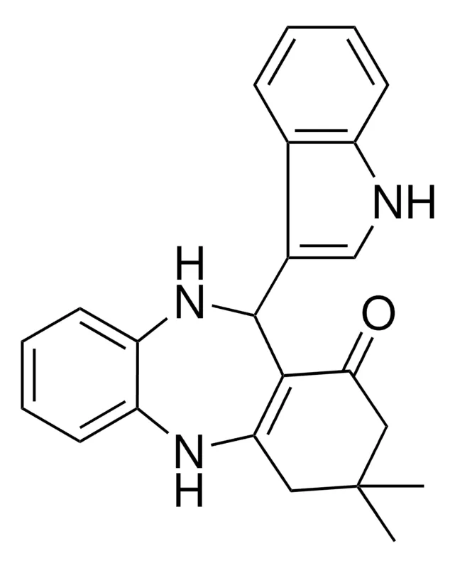 Sigma-Aldrich 11-(1H-INDOL-3-YL)-3,3-DIMETHYL-2,3,4,5,10,11-6H-DIBENZO(B,E)(1,4)DIAZEPIN-1-ONE,AldrichCPR