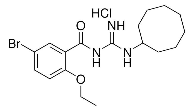 Sigma-Aldrich N-(5-BROMO-2-ETHOXY-BENZOYL)-N'-CYCLOOCTYL-GUANIDINE, HYDROCHLORIDE,AldrichCPR
