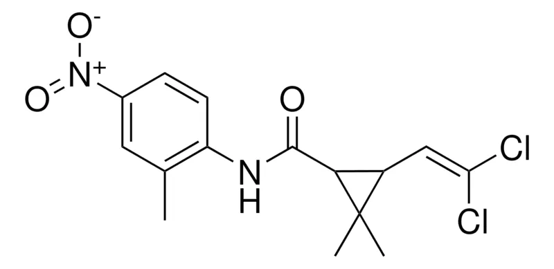 Sigma-Aldrich 3-(2,2-DI-CL-VINYL)-2,2-DI-ME-CYCLOPROPANECARBOXYLIC ACID (2-ME-4-NITRO-PH)AMIDE,AldrichCPR