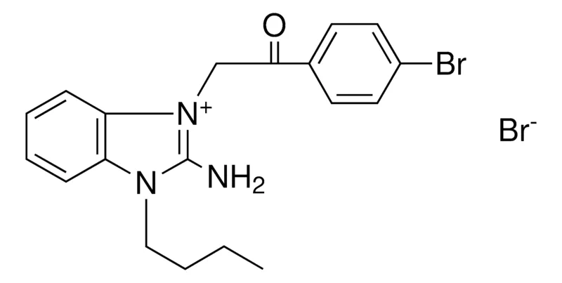 Sigma-Aldrich 2-AMINO-1-(2-(4-BR-PHENYL)-2-OXO-ETHYL)-3-BUTYL-3H-BENZOIMIDAZOL-1-IUM, BROMIDE,AldrichCPR