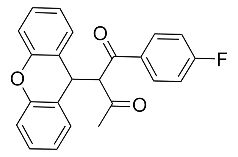 Sigma-Aldrich 1-(4-FLUOROPHENYL)-2-(9H-XANTHEN-9-YL)-1,3-BUTANEDIONE,AldrichCPR