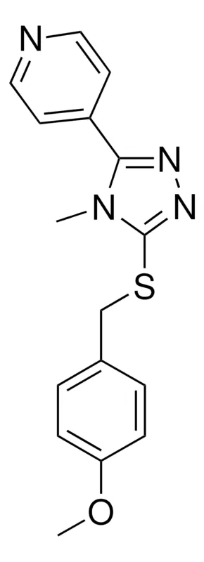Sigma-Aldrich ME 4-(((4-METHYL-5-(4-PYRIDINYL)-4H-1,2,4-TRIAZOL-3-YL)THIO)METHYL)PHENYL ETHER,AldrichCPR
