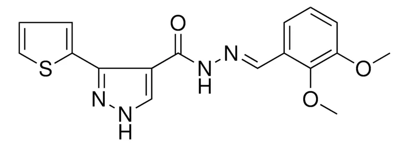 Sigma-Aldrich 3-THIOPHEN-2-YL-1H-PYRAZOLE-4-CARBOXYLIC ACID (2,3-DI-MEO-BENZYLIDENE)-HYDRAZIDE,AldrichCPR