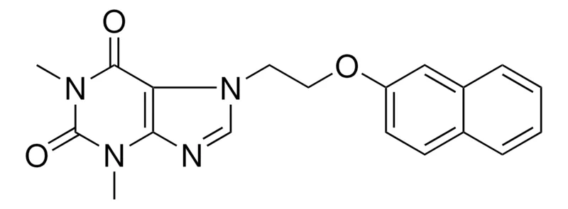 Sigma-Aldrich 1,3-DIMETHYL-7-(2-(2-NAPHTHYLOXY)ETHYL)-3,7-DIHYDRO-1H-PURINE-2,6-DIONE,AldrichCPR