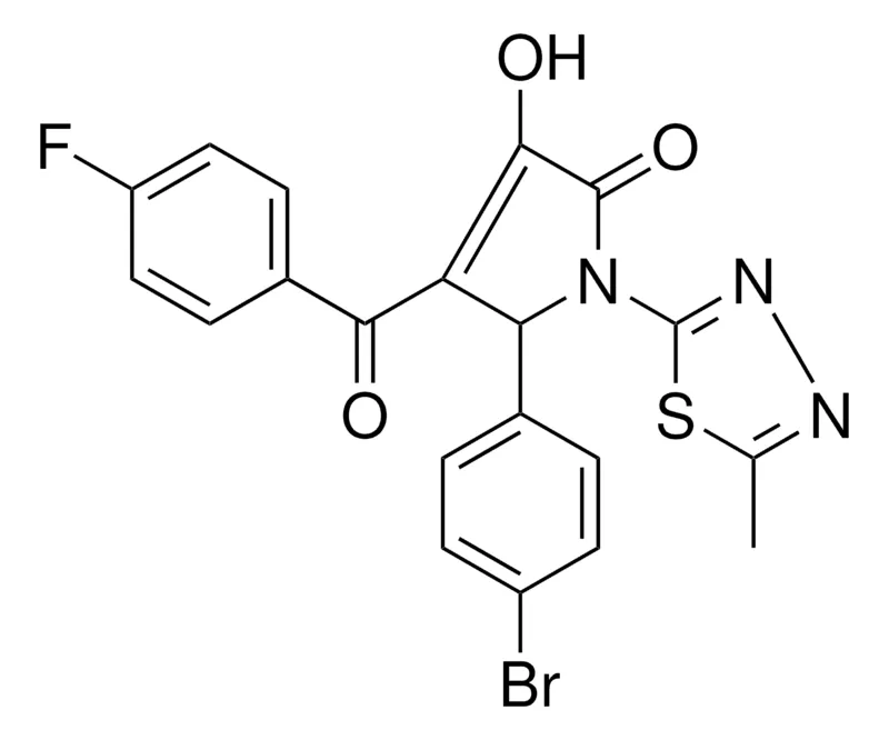 Sigma-Aldrich 5-(4-BROMOPHENYL)-4-(4-FLUOROBENZOYL)-3-HYDROXY-1-(5-METHYL-1,3,4-THIADIAZOL-2-YL)-1,5-DIHYDRO-2H-PYRROL-2-ONE,AldrichCPR